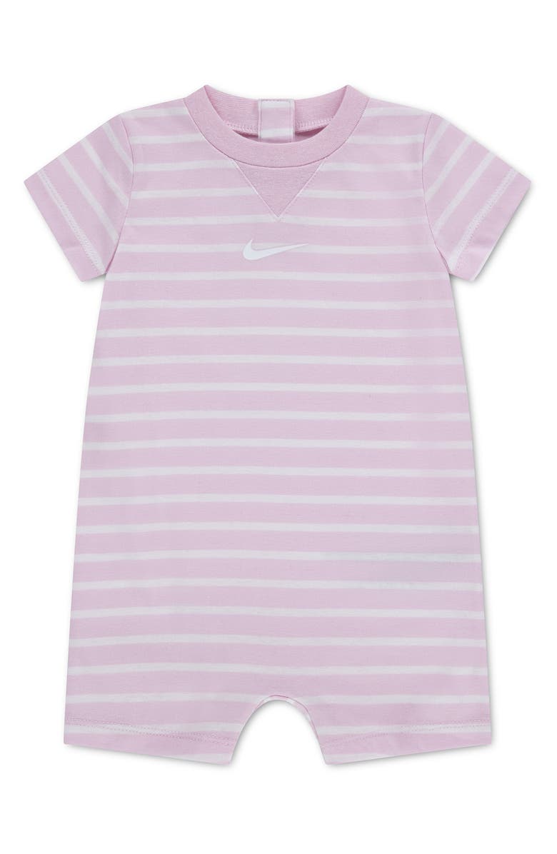 Nike Kids' Essentials Short Sleeve Romper, Main, color, Pink Foam