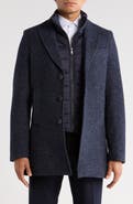 SOUL OF LONDON Melton Coat with Removable Bib