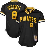 Mitchell & Ness Men's Mitchell & Ness Willie Stargell Black Pittsburgh Pirates Cooperstown Collection Big & Tall Mesh Batting Practice Jersey