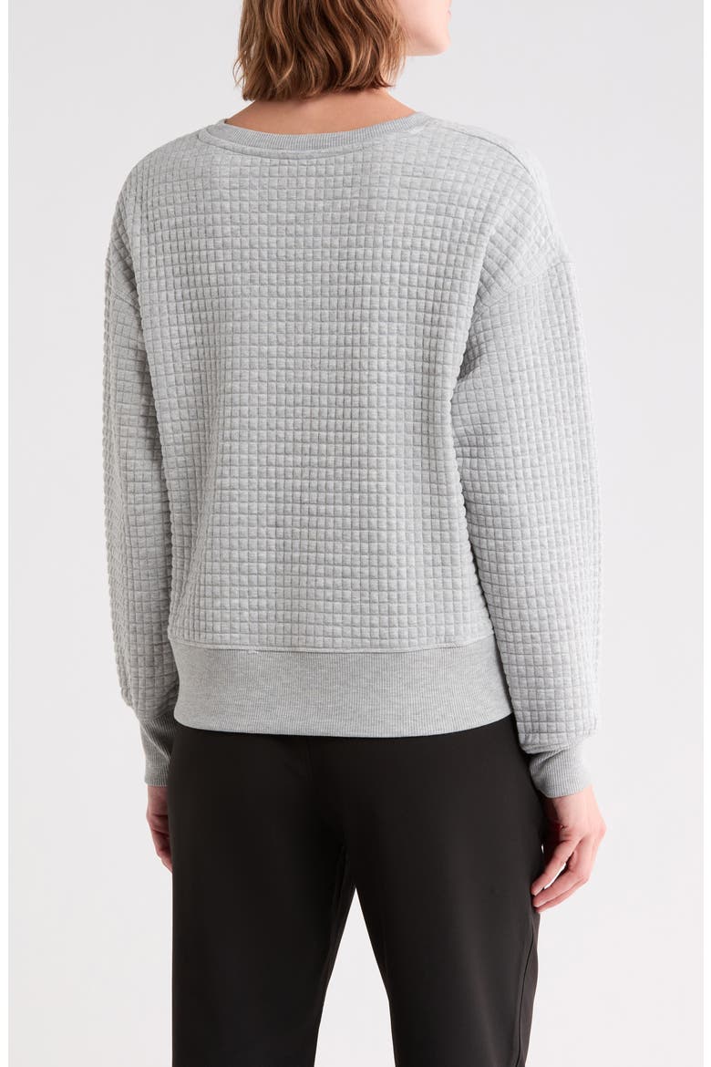 Nancy Quilted Pullover Sweatshirt, Alternate, color, HEATHER GREY
