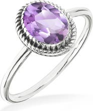 YS GEMS Oval Solitaire Ring