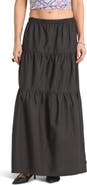 Brixton The Abigail Tiered Cotton Maxi Skirt