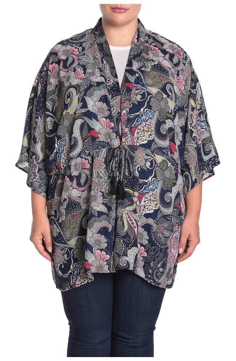 DR2 by Daniel Rainn Patterned Woven Ruana, Alternate, color, 