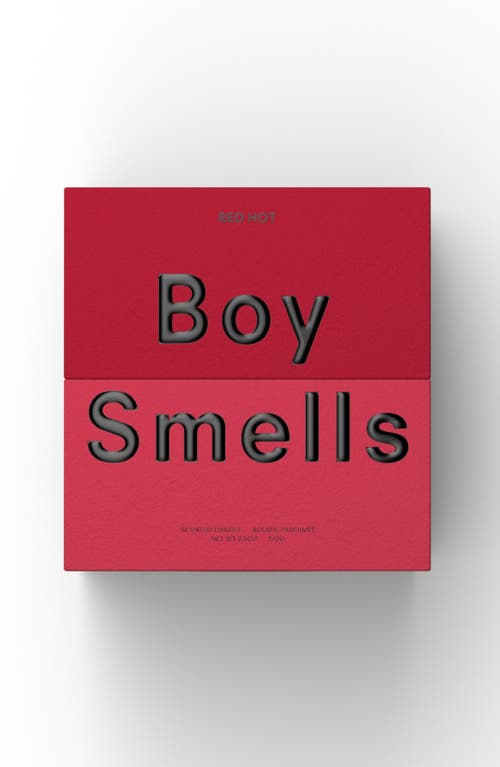 Boy Smells Red Hot Candle