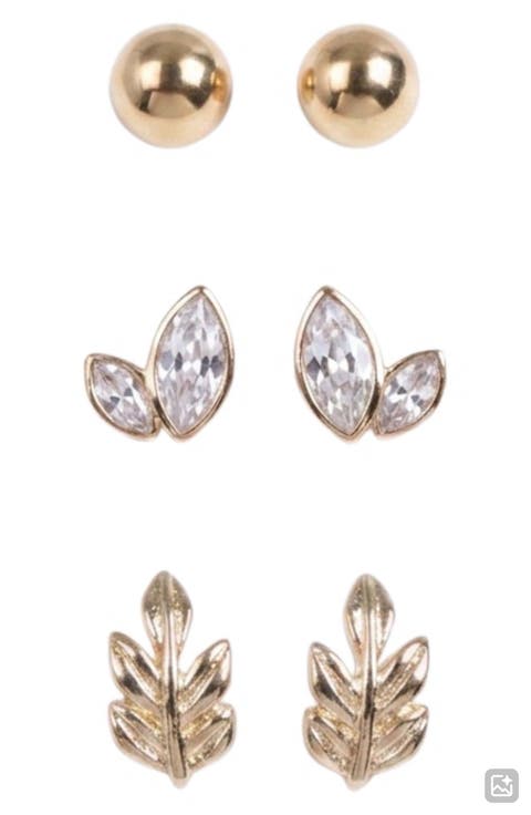 Ivy Set of 3 Stud Earrings