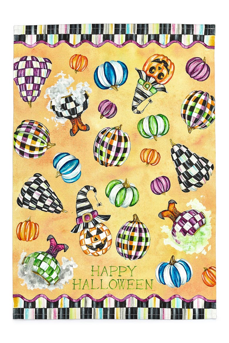 Happy Halloween Dish Towel, Alternate, color, ORANGE