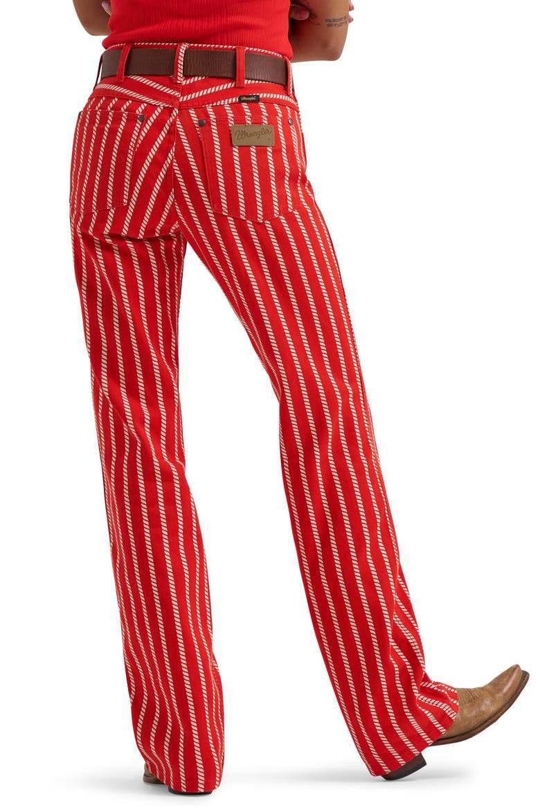 Wrancher Rope Stripe Mid Rise Bootcut Jeans, Alternate, color, ROPE