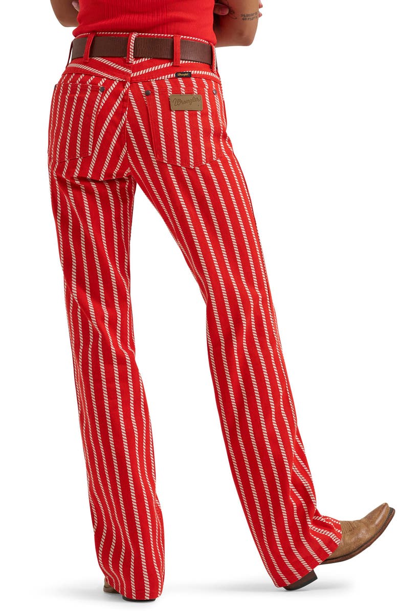 Wrangler Wrancher Rope Stripe Mid Rise Bootcut Jeans, Alternate, color, 