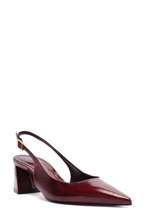 Rhonda Mid Slingback Pointed Toe Pump (Women)