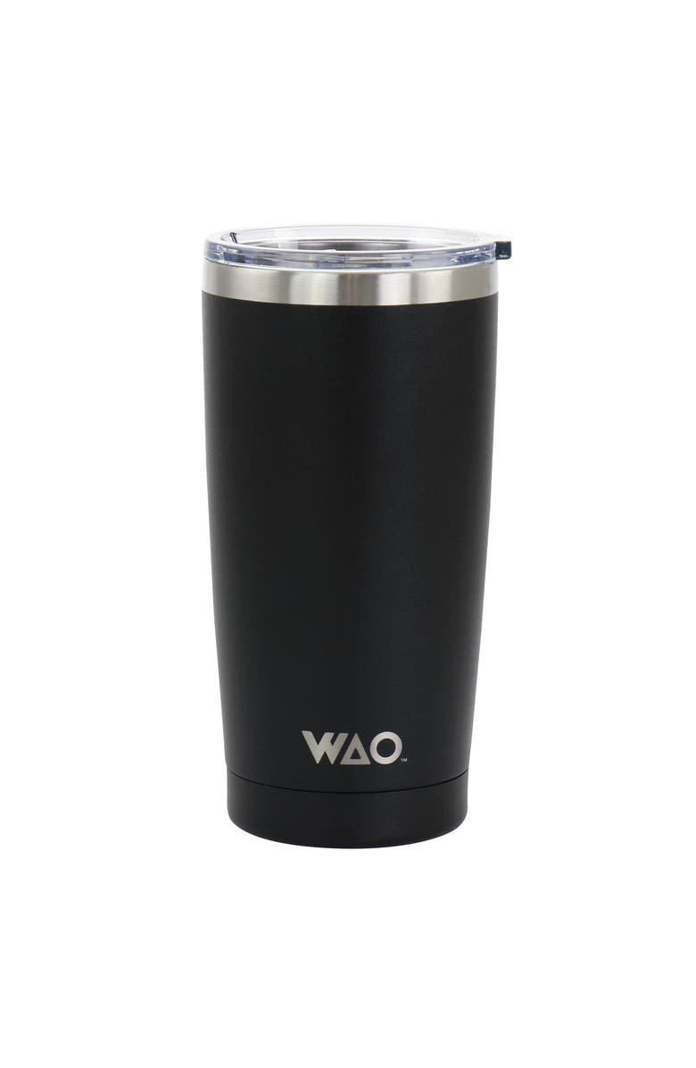 Wao 18oz  Thermal Tumbler with Acrylic Lid, Main, color, Matte Black