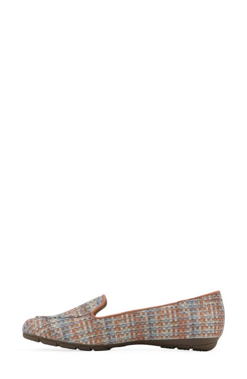 Cliffs By White Mountain Gutsy Woven Loafer In Brown Multi Raffia Pu