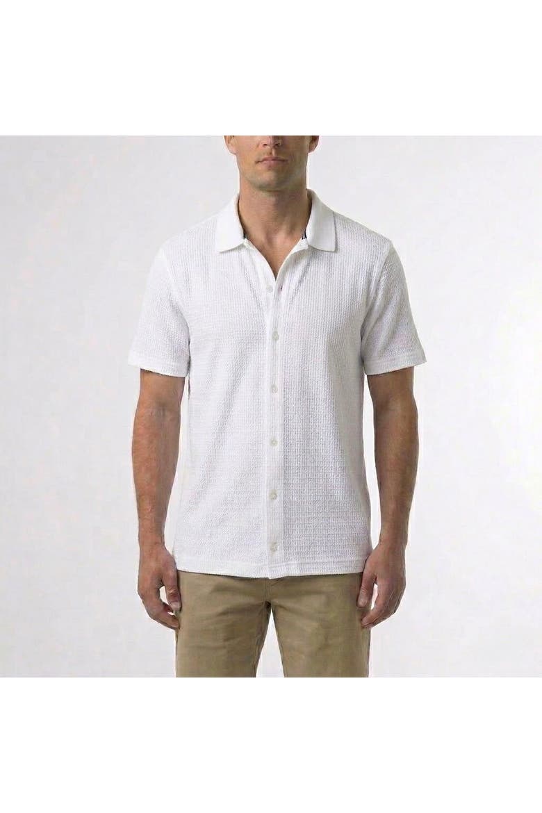 Bryson Knit Sweater Shirt, Main, color, Brilliant White