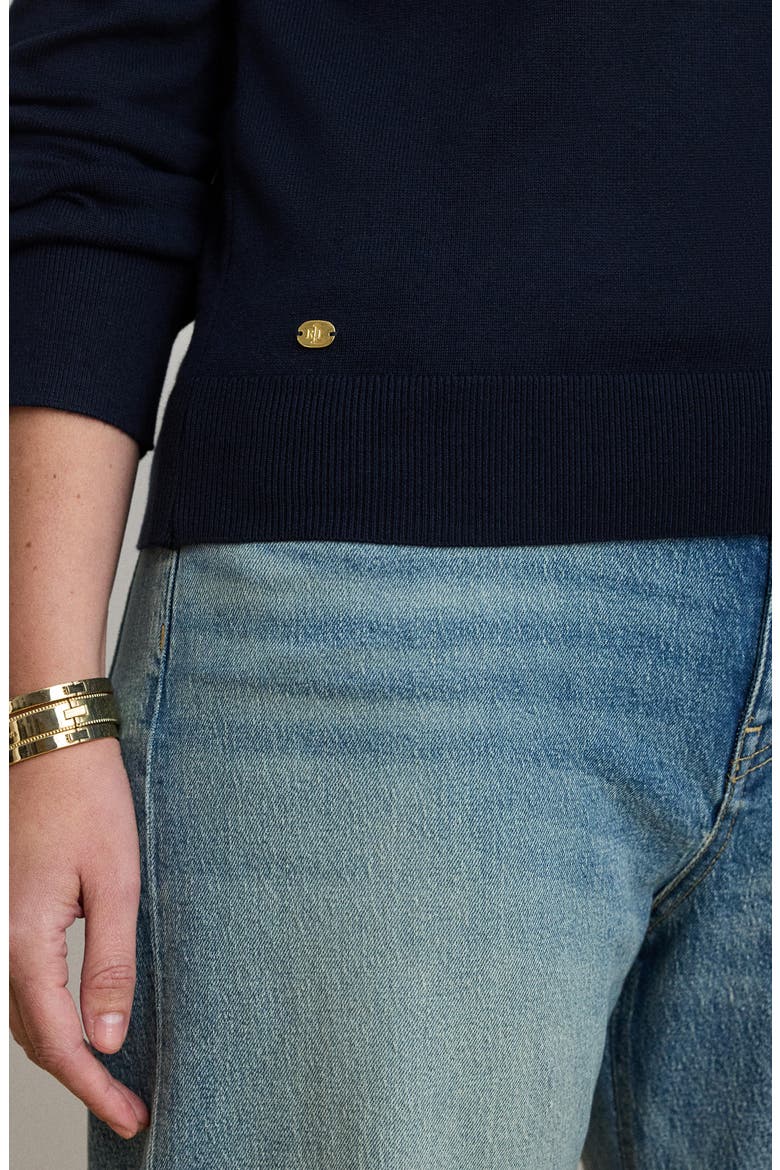Crewneck Sweater, Alternate, color, LAUREN NAV