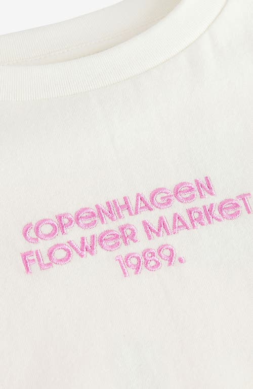 Next Kids' Copenhagen Floral Cotton Graphic T-shirt In Neutral