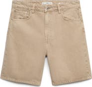 MANGO Regular Fit Denim Shorts