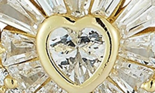 Glaze Jewelry Cz Heart Pendant & Stud Earrings Set