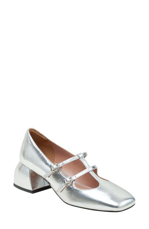 Linea Paolo Maurice Mary Jane Pump in Silver 