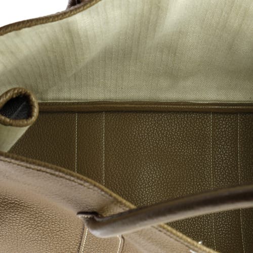 Pre-owned Hermes  Hermes Garden Party Tote Leather 36 In Brown