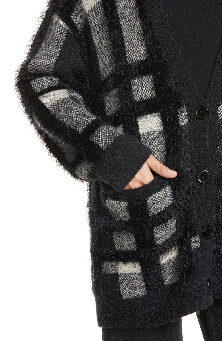 Equipment Cisse Textured Plaid Cardigan, Alternate, color, 