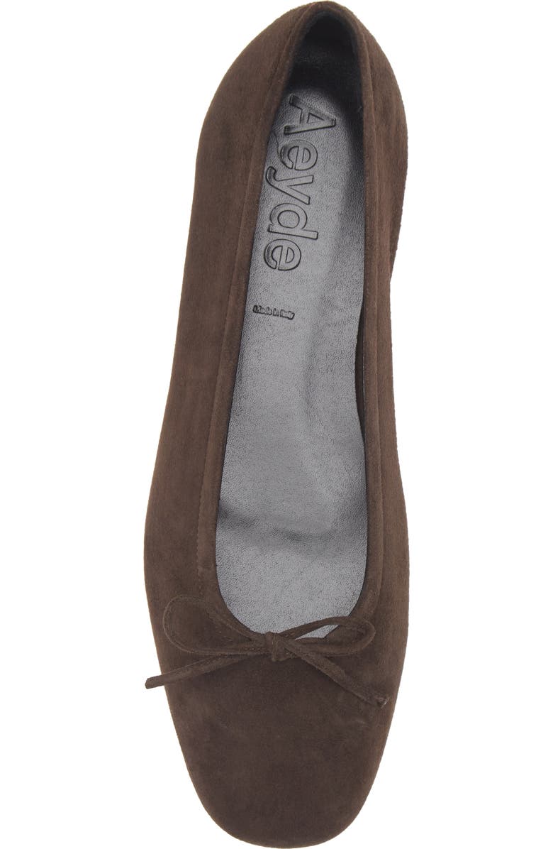 aeyde Delfina Ballet Flat, Alternate, color, Moka