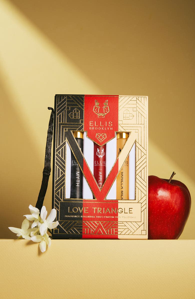 Ellis Brooklyn LOVE TRIANGLE Fragrance Rollerball Trio Set (Limited Edition) $99 Value, Alternate, color,