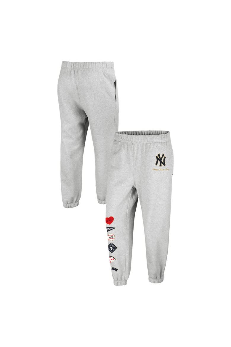 Women's '47 x Stoney Clover Lane Heather Gray New York Yankees Venice Jogger Pants, Main, color, Heather Gray