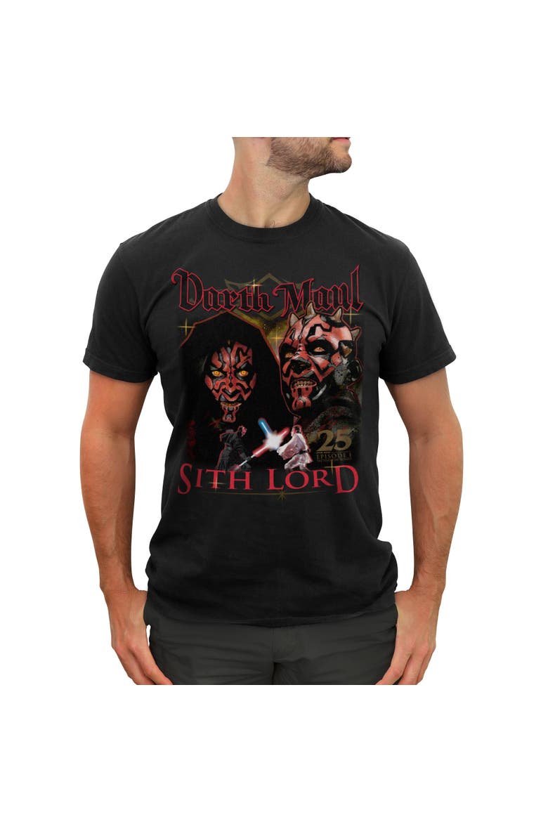 Men's Star Wars Darth Maul Sith Lord Poster  Graphic T-Shirt, Main, color, Black