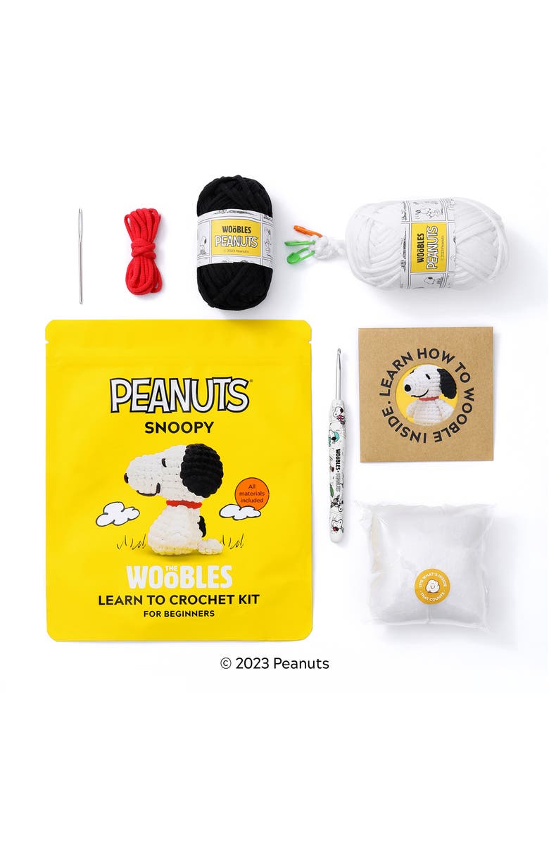 THE WOOBLES Snoopy Crochet Kit, Alternate, color, 