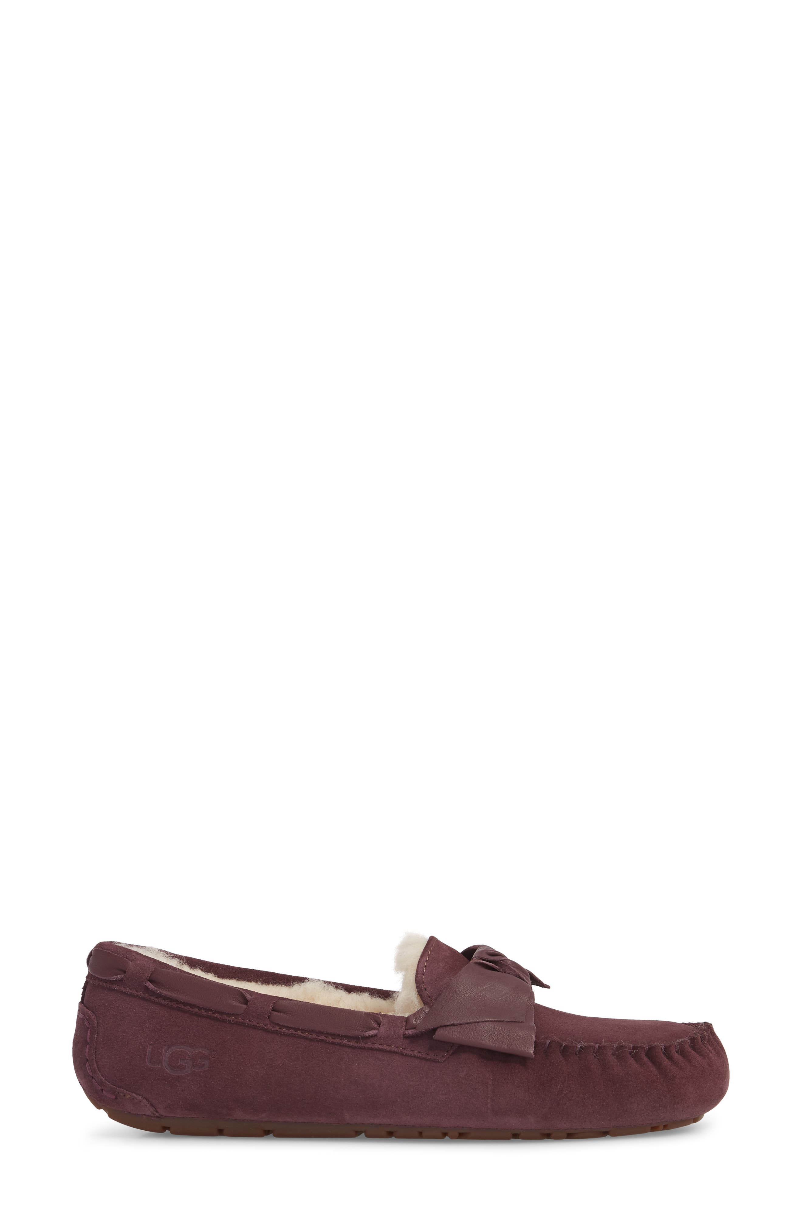 Dakota Bow Slipper, Alternate, color, PORT SUEDE