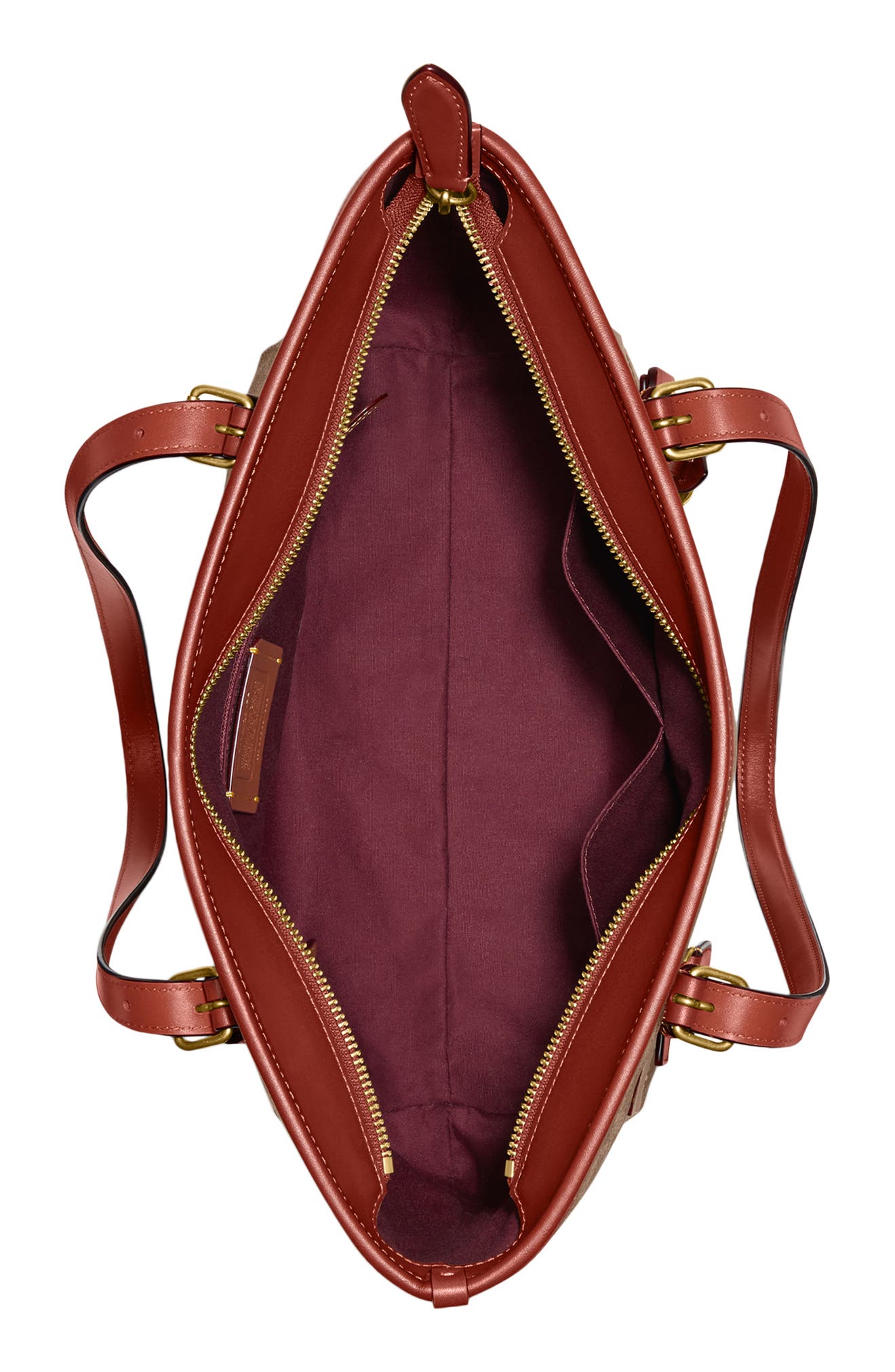 COACH Taylor Signature Coated Canvas Tote, Alternate, color, 