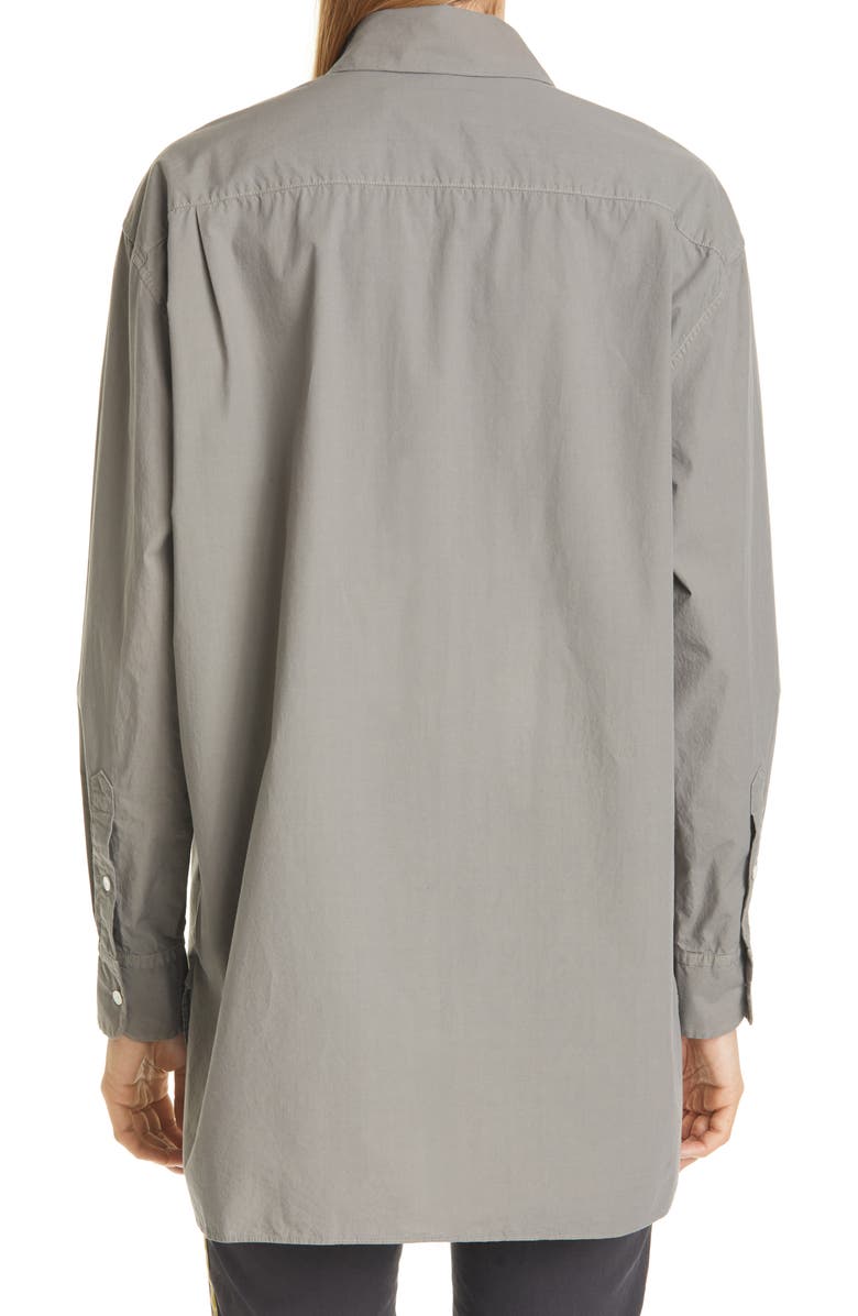 Nili Lotan Women's Yorke High/Low Poplin Shirt, Alternate, color,