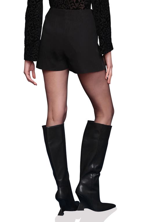 Avec Les Filles Button Detail Miniskort In Black