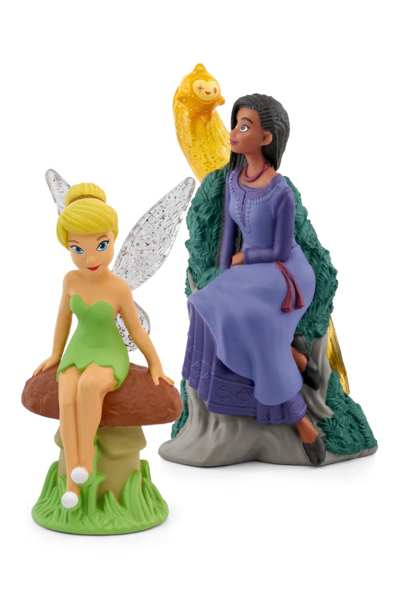 Disney® Wish's Asha Tonie & Peter Pan's Tinkerbell Tonie Audio Character Bundle, Main, color, PURPLE/GREEN