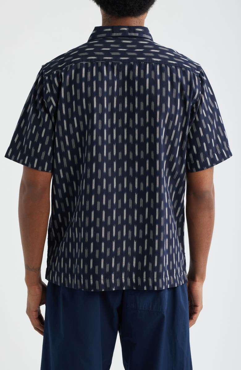 Service Works Ikat Short Sleeve Button-Up Shirt, Alternate, color, Navy