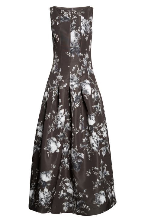 Peony Sleeveless Faille Gown