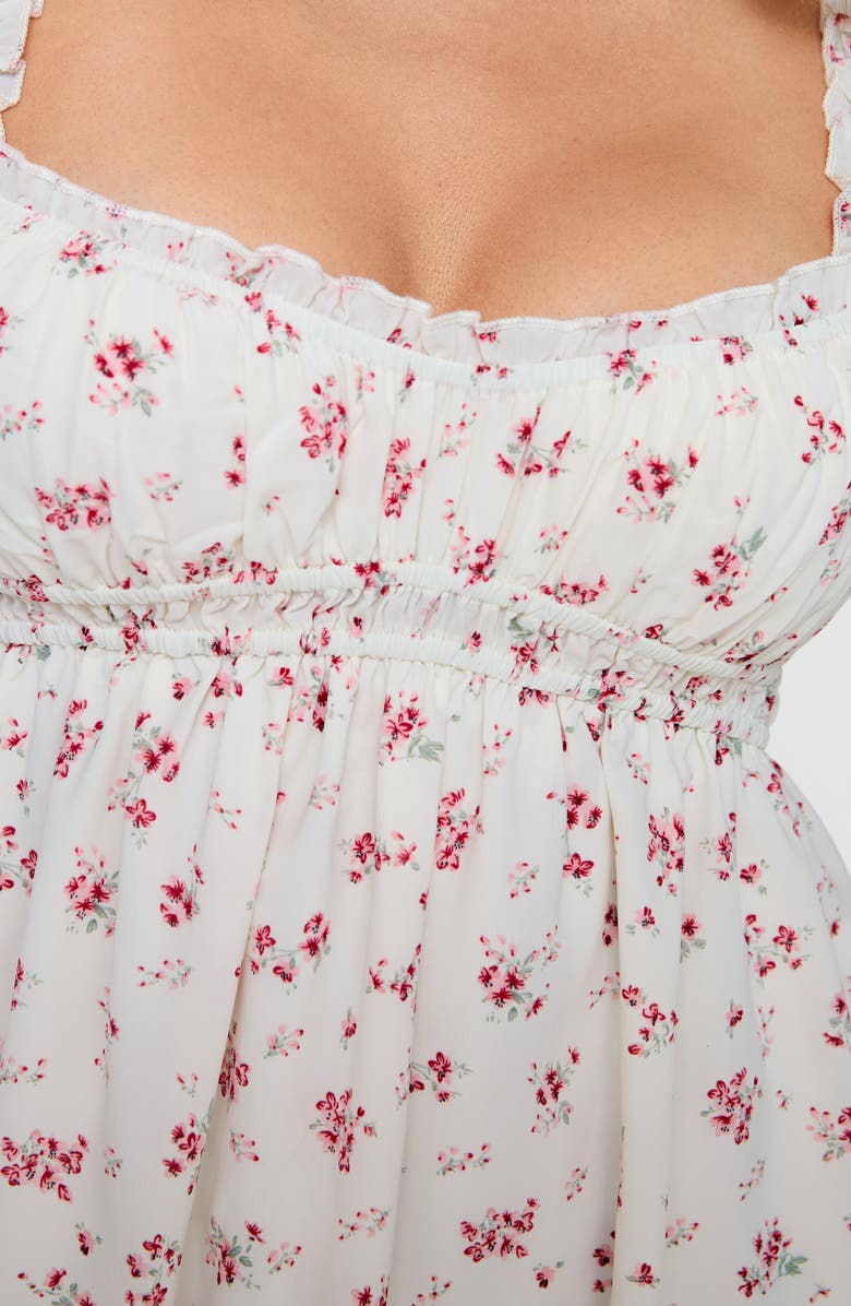 Princess Polly Carlita Floral Babydoll Minidress, Alternate, color, 