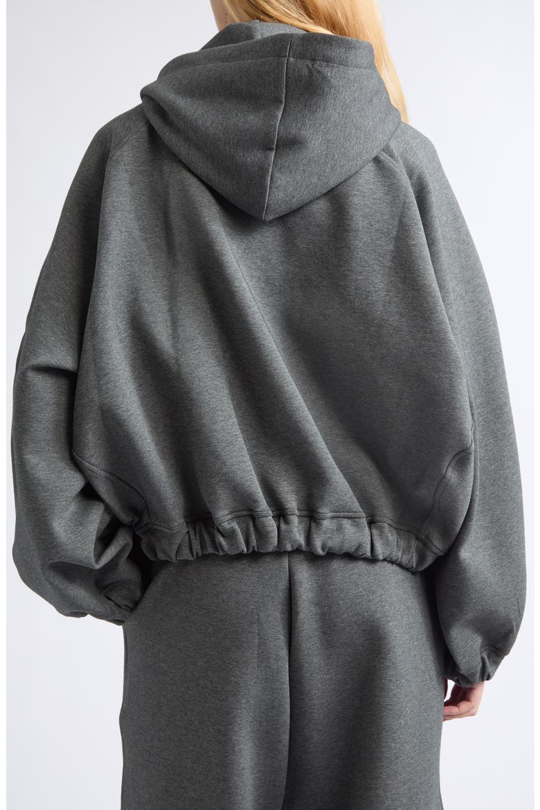 Ball Double Face Jersey Zip Hoodie, Alternate, color, GREY MELANGE