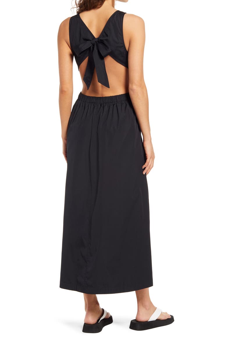 Open Back Dress, Alternate, color, BLACK