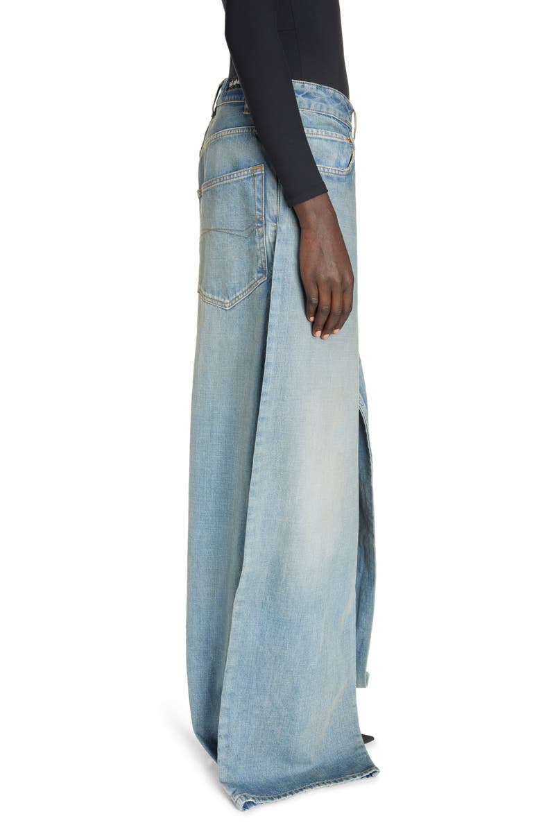 Balenciaga Double Leg Baggy Wide Leg Pants, Alternate, color, Blonde Ring