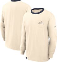 Nike Men's Nike Natural Penn State Nittany Lions Athletic Prep Max90 Pocket Logo Long Sleeve T-Shirt