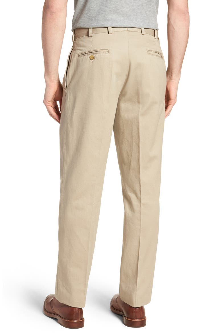 M2 Classic Fit Pleated Vintage Twill Pants, Alternate, color, KHAKI