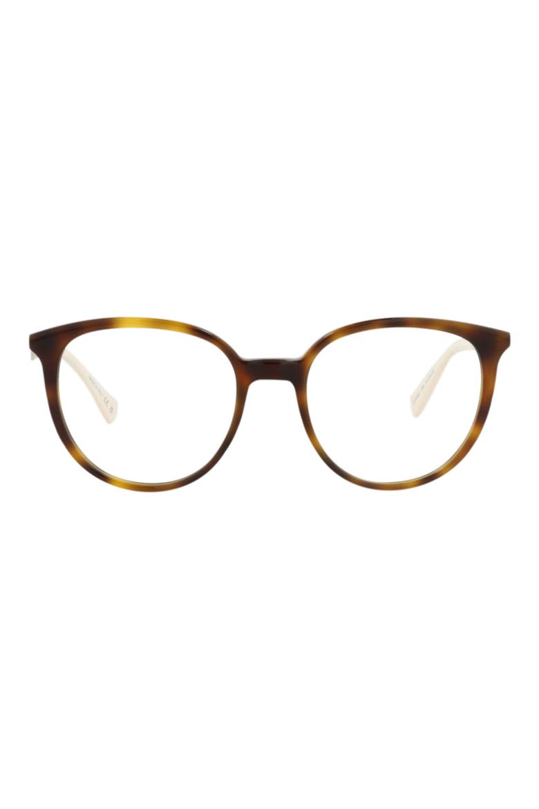 51mm Round Optical Frames, Main, color, HAVANA SILVER TRANSPARENT