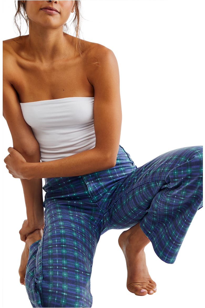 Isla Print Straight Leg Jeans, Alternate, color, BLUE COMBO