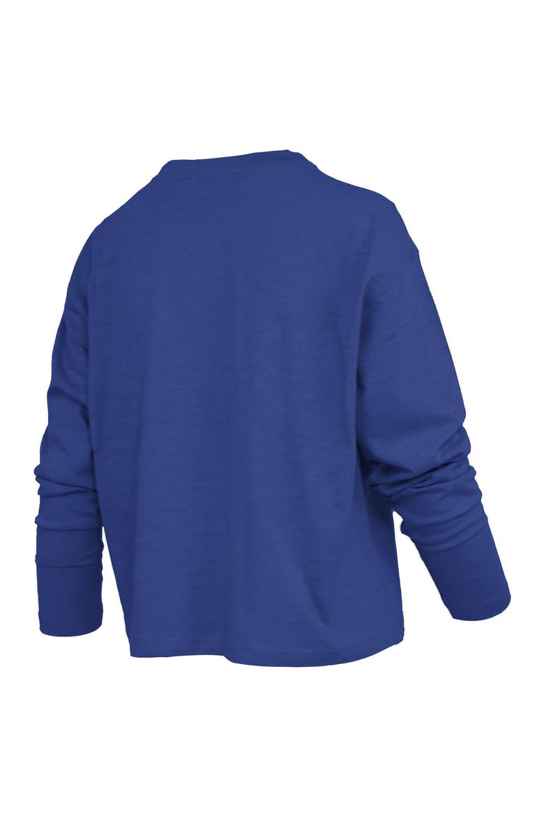 Women's Pressbox Royal Kentucky Wildcats Motley Boxy Waist-Length Long Sleeve T-Shirt, Alternate, color, Royal
