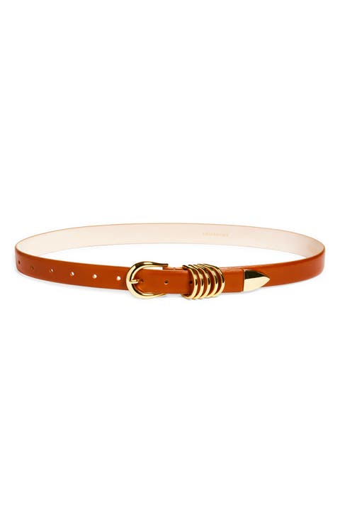 Hollyhock Leather Belt