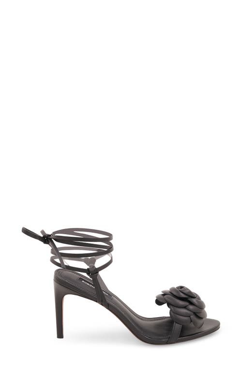 Bcbg Max Azria Tannia Ankle Wrap Sandal In Black