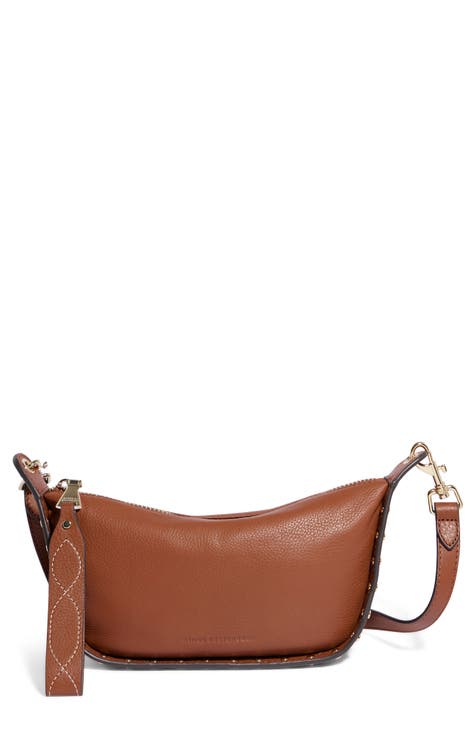 Marc New York Brown Canvas popular And Leather Crossbody Bag