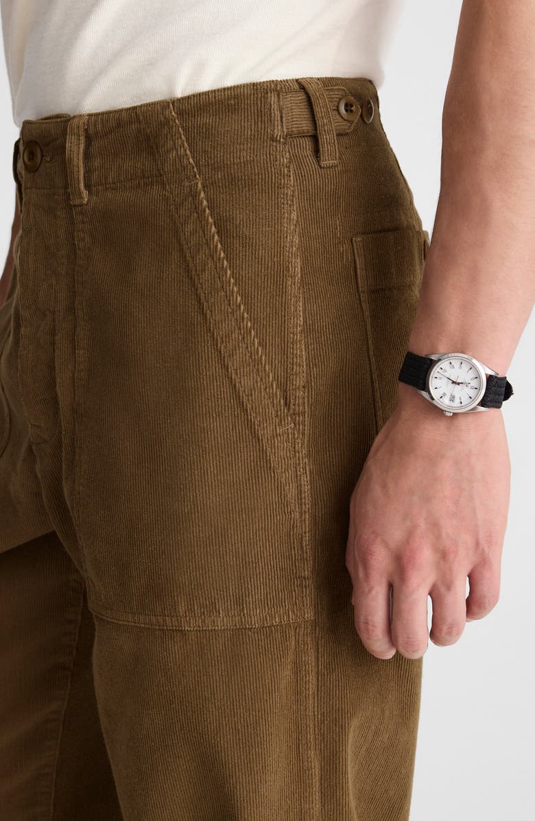 Madewell Corduroy Fatigue Pants, Alternate, color, Woodland Brown