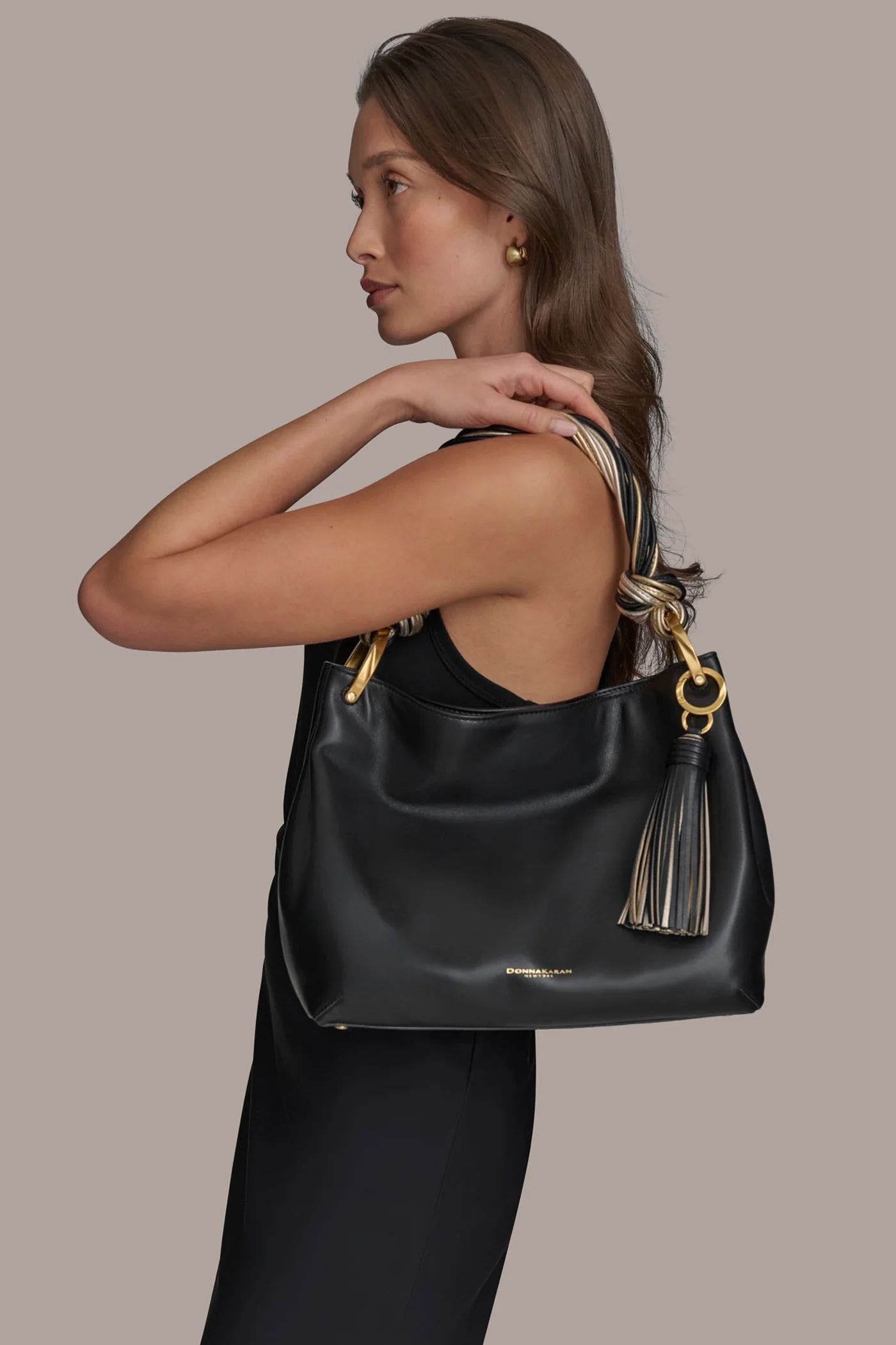 Glenwood Shoulder Bag, Alternate, color, Black/Gold