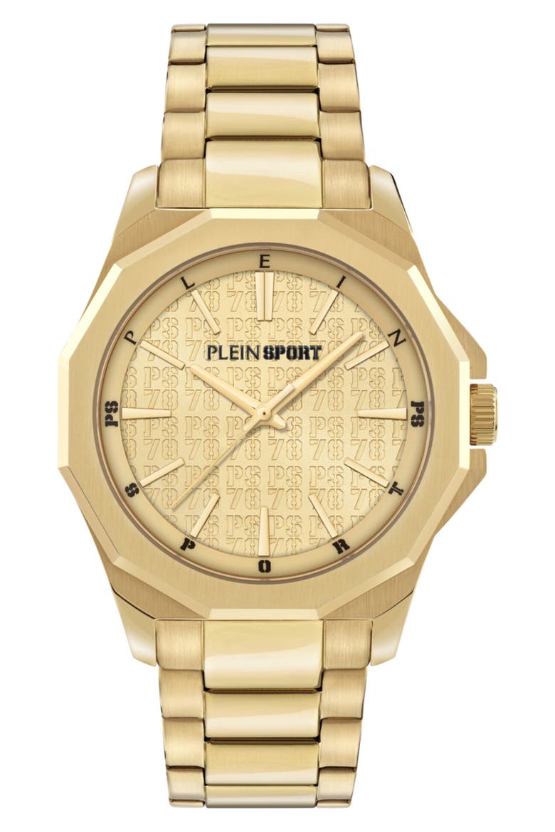 Onyx Bracelet Watch, Main, color, GOLD